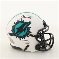 Autographed Tyreek Hill Dolphins Mini Helmet