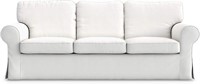 $208  Ektorp 3 Seat Sofa Cover - White  IKEA