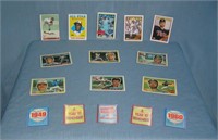 Group of vintage baseball cards with all stars