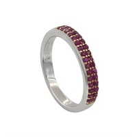 0.40ctw Ruby Ring in 14k White Gold