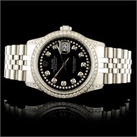 Diamond-Adorned 36MM Rolex DateJust Watch