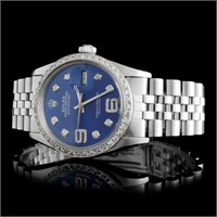 Diamond 36mm Rolex DateJust watch