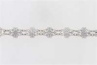 14 Kt Diamond Cut Fancy Link Bracelet