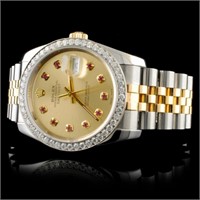 36MM Rolex DateJust 116233 Watch Diam 18K YG/SS