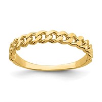 14k Chain Fancy Link Band Ring