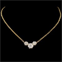 14K Gold Necklace with 0.50ctw Diamonds