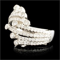 18K gold ring with 1.20ctw diamonds