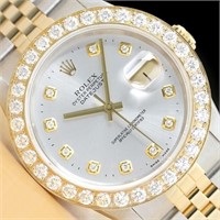 Rolex Men Datejust 2.50 Ct Diamond Watch