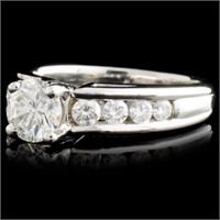 0.98ctw Diamond Ring in Solid Platinum