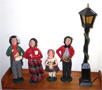 lot of Byers Choice carolers as found