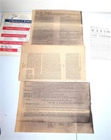 4 Documents of Freedom reproduction Constitution