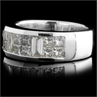 1.60ctw Diamond Ring in Solid Platinum