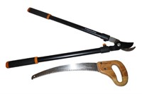 Fiskars loppers & Gilmour pruning saw exc.