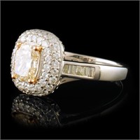 1.75ctw Fancy Yellow Diamond Ring in 18K Gold