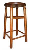 oak counter stool 24"h