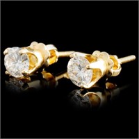 0.58ctw Diamond Earrings in 14K Gold
