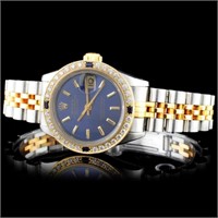 1.00ct Diamond Ladies Rolex YG/SS DateJust Watch