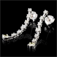 Diamond Earrings: 0.50ctw in 18K White Gold