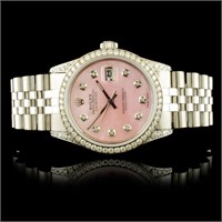 36MM Rolex DateJust with 1.50ct Diamonds Watch