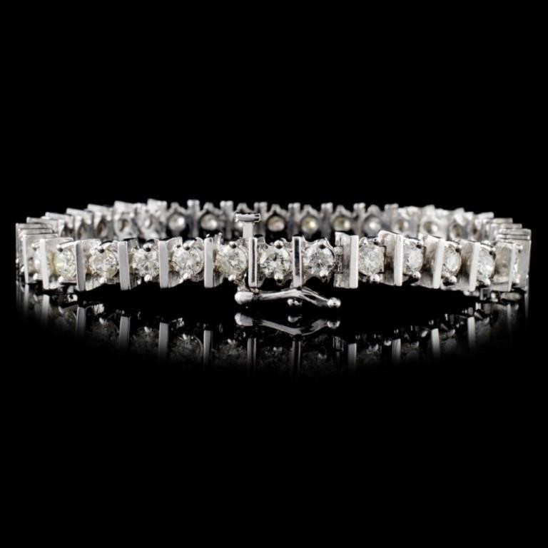 5.00ctw Diamond Bracelet in 14K White Gold