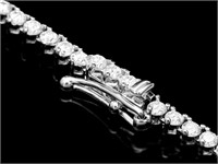 7.00ct Diamond Necklace in 18k White Gold