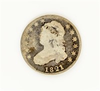 Coin 1821 United States Bust Quarter in Good