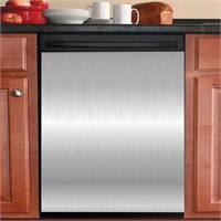 Stainless Steel Magnetic Dishwasher Cover, Brushed