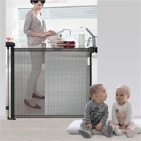 ZHUOKECE Retractable Baby Gate, 33" Tall, Extends