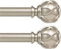 $37  KAMANINA Curtain Rod 28 to 48 Inches  2 Pack
