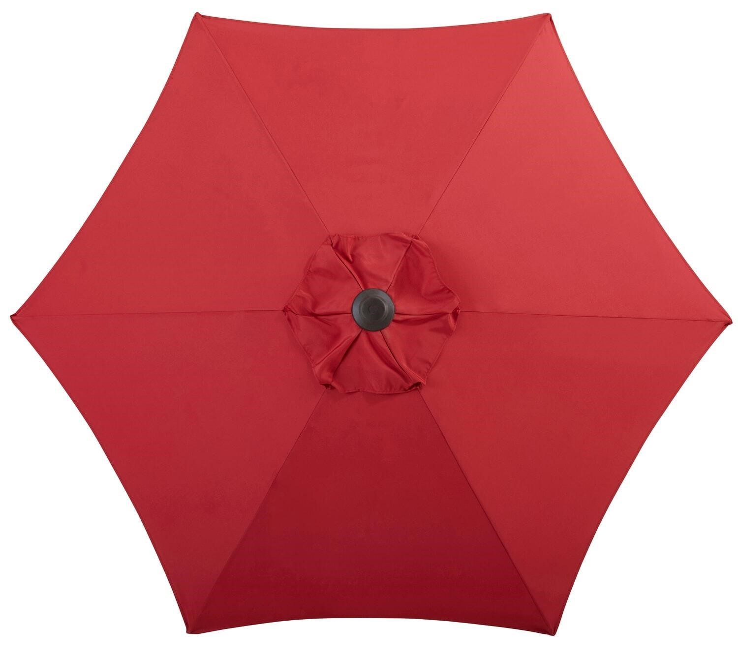 $41  Style Sel. 7.5-ft Red No-tilt Patio Umbrella