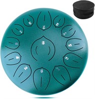 13 Notes 12 Inches Steel Tongue Drum - Green