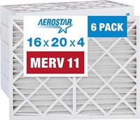 $111  Aerostar 16x20x4 MERV 11 Air Filter  6 Pack