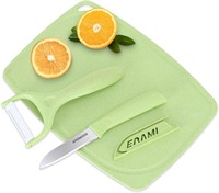Small Paring Knife Set  Stainless Steel - Green
