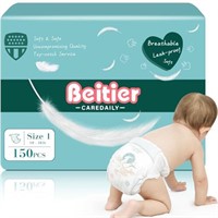 Beitier Ultra Absorbent Baby Diapers, 100 Count Si