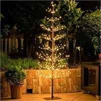 Leruckdite LED Tree Light 5ft 518L Warm White Arti