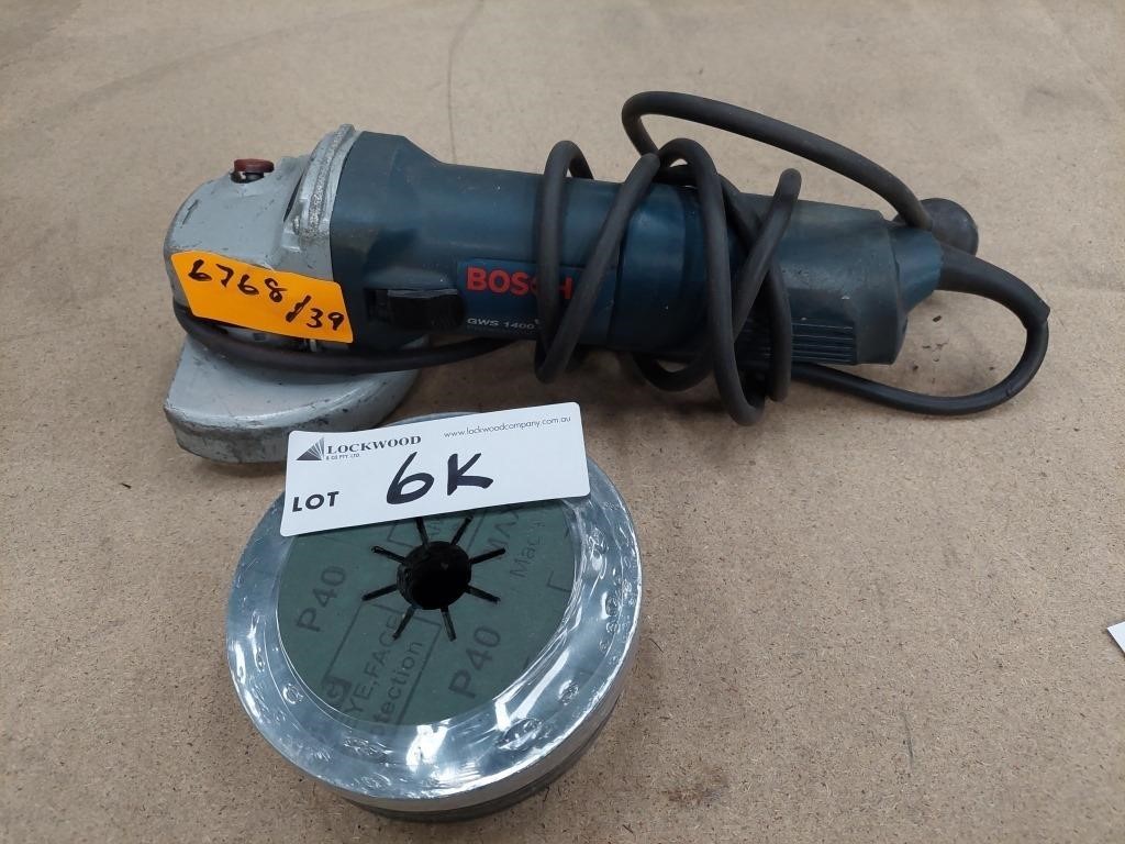 Bosch Right Angle Grinder & Qty Grinding Discs