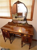 ANTIQUE "BUILT BY JOHN" VANITY WITH MIRROR
