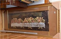 LAST SUPPER DECOR NOTE CONDITION CRACKED GLASS