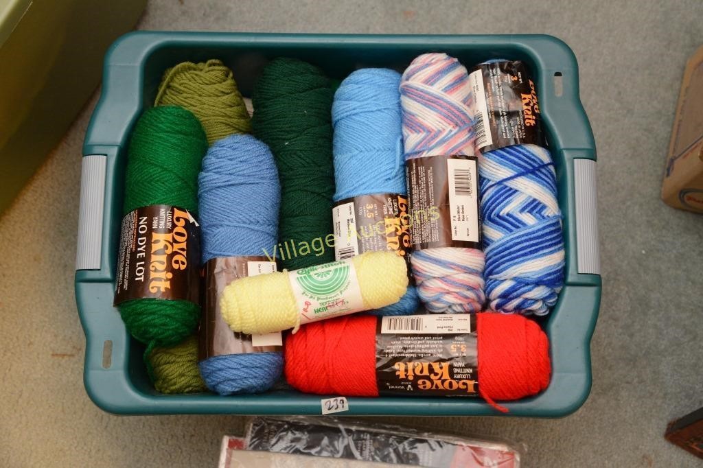 LARGE LOT OF YARN