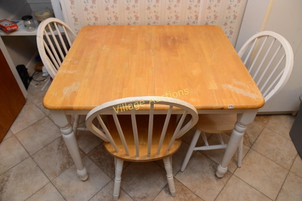 BREAKFAST TABLE AND CHAIRS