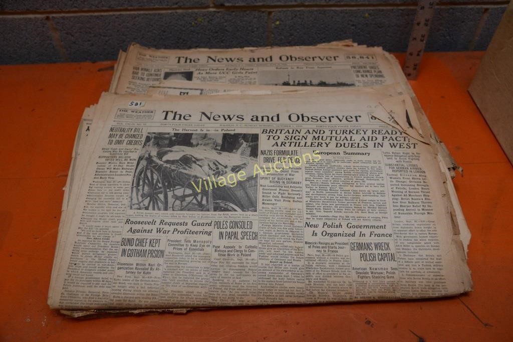 VINTAGE NEWSPAPERS