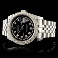 1.35ct Diamond Rolex DateJust 116234 Watch 36MM SS