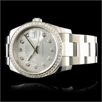36MM Rolex DateJust 116200 1.35ct Diamond Watch