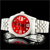 Diamond SS Rolex DateJust Watch