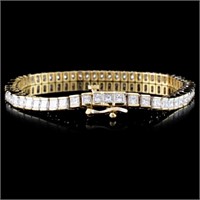 Diamond Bracelet in 14K Gold, 4.12ctw