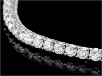 18k White Gold Bracelet 8ct Diamonds