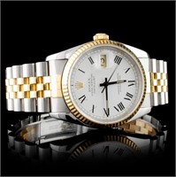 18K & Stainless Steel Rolex DateJust Watch