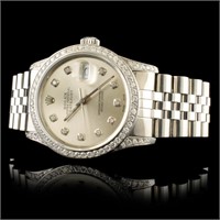1.50ct Diamond Rolex DateJust Watch, 36MM SS