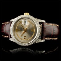 36MM Rolex w/ 1.50ctw Diamonds: DateJust Watch