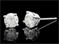Diamond Earrings: 1.00ct, 14k White Gold